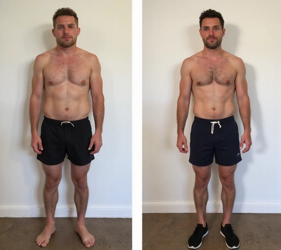 Metamorfoza klienta: Przed i po poprawie ogólnego samopoczucia i sylwetki