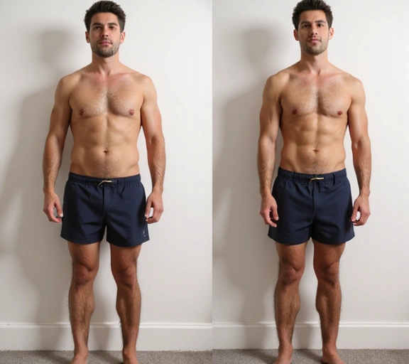 Metamorfoza klienta: Przed i po redukcji tkanki tłuszczowej