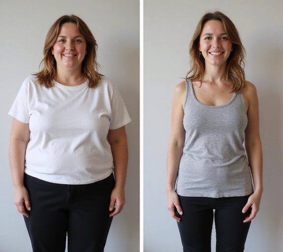 Metamorfoza klienta: Przed i po utracie wagi